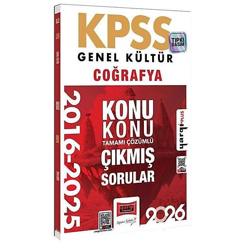 Yarg� 2026 KPSS Co�rafya ��km�� Sorular 2016-2025 Konu Konu ��z�ml� Yarg� Yay�nlar�