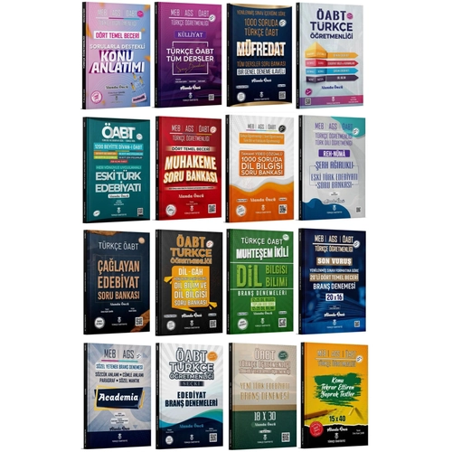 T�rk�e �ABTDEY�Z �ABT MEB-AGS T�rk�e ��retmenli�i T�m Kitaplar 16 l� Set - Enes Kaan �ahin T�rk�e �ABTDEY�Z