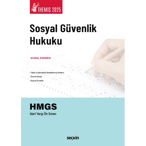 Sekin 2025 THEMS Hakimlik HMGS Sosyal Gvenlik Hukuku Konu Kitab - Anda Esemen Sekin Yaynlar