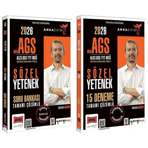 Yarg� 2026 MEB-AGS ALES DGS TYT MS� S�zel Yetenek Soru Bankas� 15 Deneme 2 li Set Anka Ekibi - Orhan Bilir Yarg� Yay�nlar�
