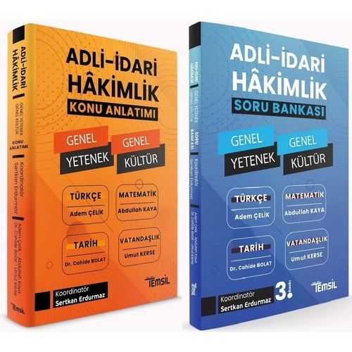 Temsil Adli �dari Hakimlik Genel Yetenek Genel K�lt�r Konu + Soru Bankas� 2 li Set Temsil Kitap Yay�nlar�