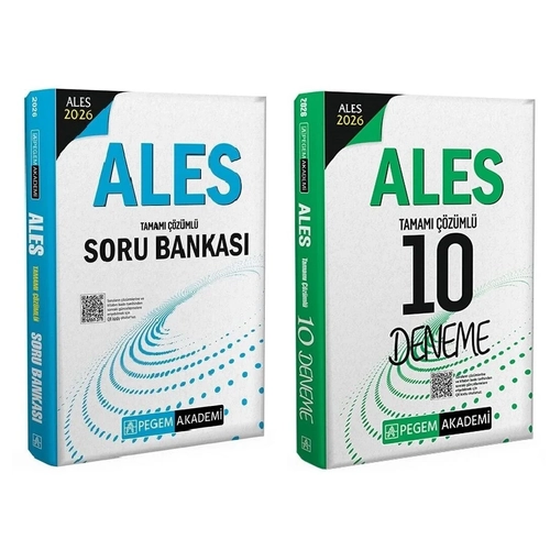 Pegem 2026 ALES Soru Bankas� + 10 Deneme 2 li Set Pegem Akademi Yay�nlar�