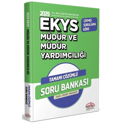 Edit�r 2025 MEB EKYS M�d�r ve Yard�mc�l��� Soru Bankas� ��z�ml� Edit�r Yay�nlar�