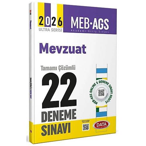 Data 2026 MEB-AGS Mevzuat 22 Deneme ��z�ml� Ultra Serisi Data Yay�nlar�