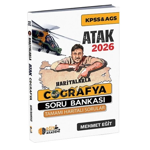 Eit Akademi 2026 KPSS MEB-AGS Haritalarla Atak Corafya Soru Bankas - Mehmet Eit Eit Akademi