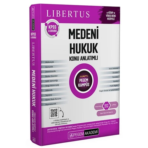 Pegem Yaynlar 2025 KPSS A Grubu Medeni Hukuk Libertus Konu Anlatm
