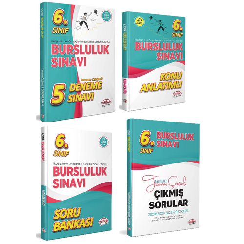 Edit�r Yay�nevi 2025-2026 7.S�n�f Bursluluk S�nav� Konu+Soru+5 Deneme+��km�� Sorular