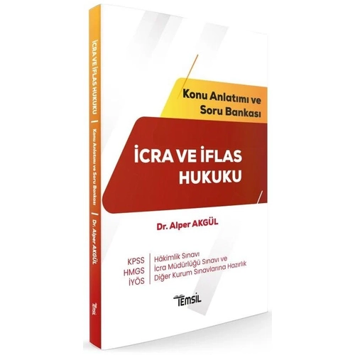 Temsil Yay�nlar� HMGS Hakimlik KPSS �Y�S �cra M�d�rl��� �cra ve �flas Hukuku Konu Anlat�m� ve Soru Bankas� - Alper Akg�l