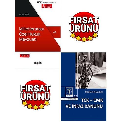 Sekin Yaynevi Milletleraras zel Hukuk Mevzuat 2025+Tercih Yaynclk TCK-CMK ve nfaz Kanunu 2025(2Li Kanun Metni Cep Boy)
