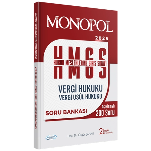 Monopol 2025 HMGS Vergi Hukuku, Vergi Usul Hukuku Soru Bankas  - zgr ahan