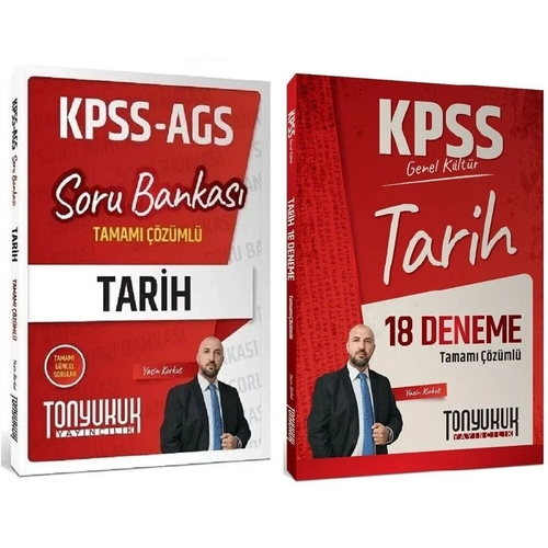 Tonyukuk 2026 KPSS Tarih Soru Bankas� + 18 Deneme 2 li Set - Yasin Korkut Tonyukuk Yay�nc�l�k