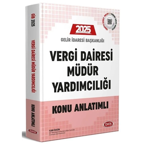 Data Yay�nlar� 2025 Maliye Bakanl��� Gelir �daresi Ba�kanl��� Vergi Dairesi M�d�r Yard�mc�l��� Konu Anlat�ml�