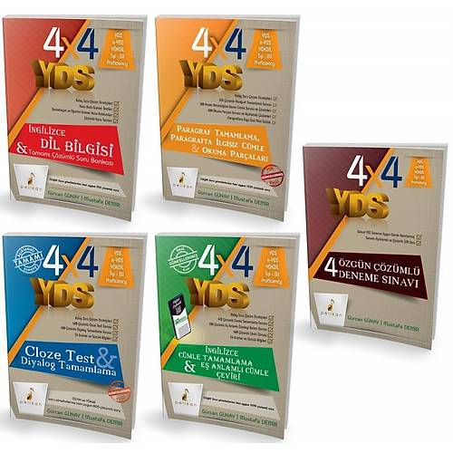 2025 Pelikan-YDS 4x4 Tamam� ��z�ml� Soru Bankas� Seti 4 Deneme S�nav� �laveli (G�rcan G�nay, Mustafa Demir) Pelikan Yay�nevi