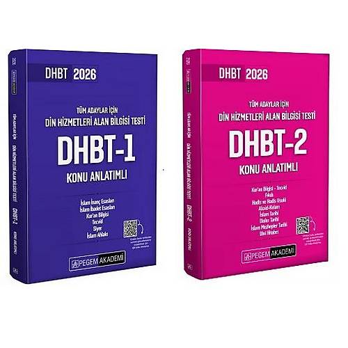 Pegem 2026 Din Hizmetleri Alan Bilgisi Testi DHBT-1-2 Konu Anlat�ml�(2Kitap)