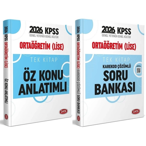 Data 2026 KPSS Orta��retim Lise �z Konu Anlat�ml� + Soru Bankas� 2 li Set Data Yay�nlar�