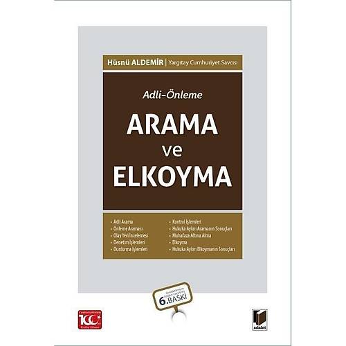 Adalet Yaynevi Adli-nleme Arama ve Elkoyma (Hsn Aldemir)