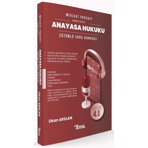 Temsil Kaymakaml�k Hakimlik KPSS A Grubu Anayasa Hukuku Mevzuat Podcast Soru Bankas� ��z�ml� 4. Bask� - Okan Arslan Temsil Kitap Yay�nlar�