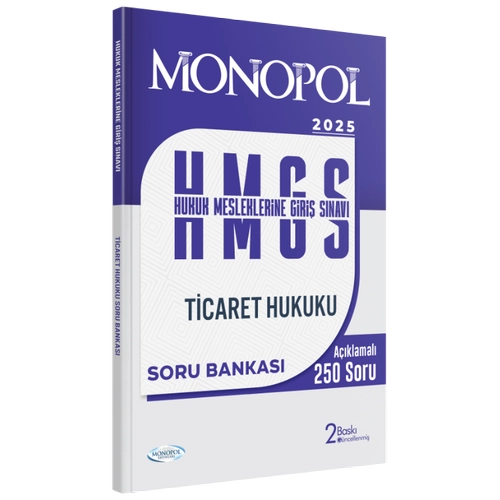 Monopol 2025 HMGS Ticaret Hukuku Soru Bankas�-Abdulkerim Y�ld�r�m