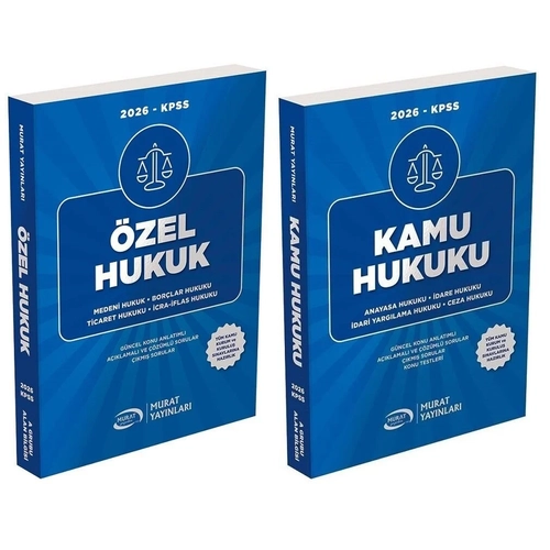 Murat 2026 KPSS A Grubu �zel + Kamu Hukuk Konu Anlat�ml� 2 li Set Murat Yay�nlar�