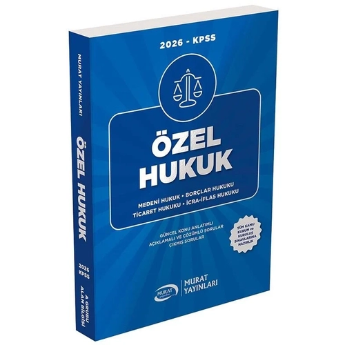 Murat 2026 KPSS A Grubu �zel Hukuk Konu Anlat�ml� Murat Yay�nlar�