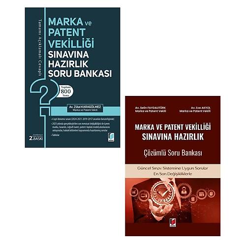 Adalet Yay�nevi Marka ve Patent Vekilli�i S�nav�na Haz�rl�k ��z�ml� Soru Bankas� Seti (�ubat 2026)