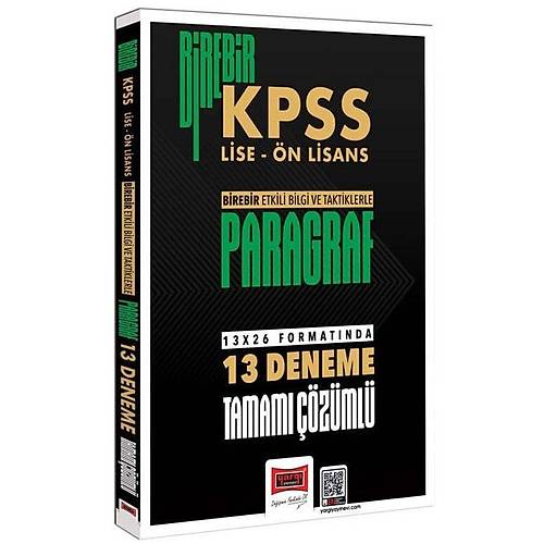 Yarg� 2026 KPSS Lise �n Lisans Paragraf Birebir 13 Deneme ��z�ml� Yarg� Yay�nlar�