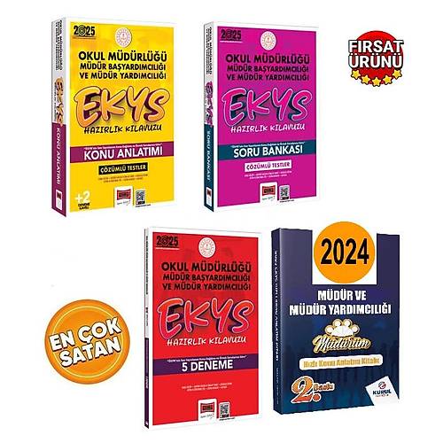 Yarg Yaynlar 2025 MEB EKYS Hazrlk Klavuzu Konu - Soru - Deneme Seti (4 Kitap)