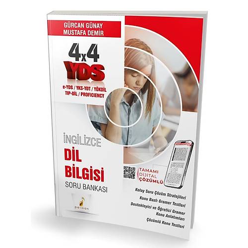 2025 Pelikan-YDS �ngilizce 4x4 Dil Bilgisi Soru Bankas� (G�rcan G�nay, Mustafa Demir) Pelikan Yay�nevi