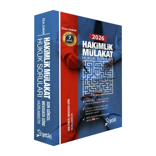 Yetki Yay�nlar� Hakimlik M�lakat Hukuk Sorular� �zal Duran Yetki Yay�nlar� 2026