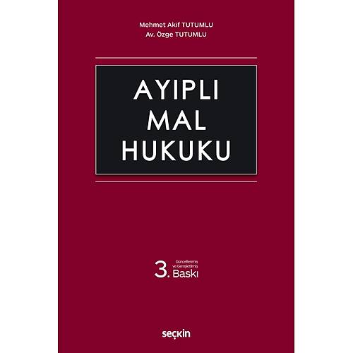 Sekin Yaynlar Aypl Mal Hukuku (Mehmet Akif Tutumlu,zge Tutumlu)