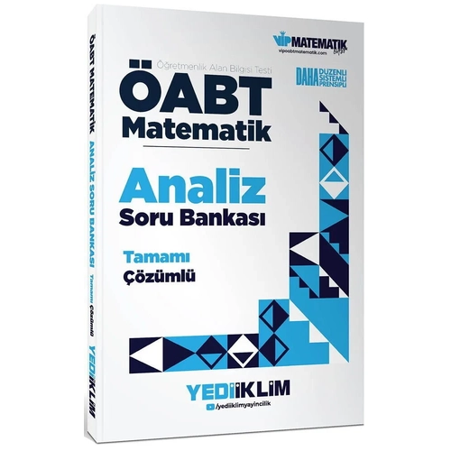 Yediiklim 2026 �ABT MEB-AGS �lk��retim-Lise Matematik Analiz Soru Bankas� ��z�ml� Yediiklim Yay�nlar�