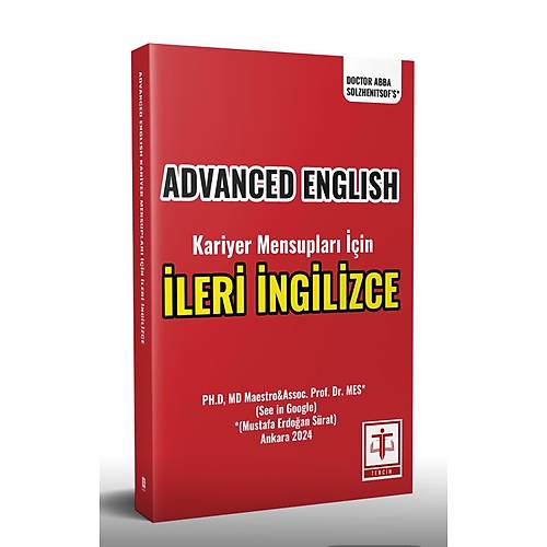 Advanced Engl�sh Kariyer Mensuplar� ��in �LER� �NG�L�ZCE (Mustafa Erdo�an S�rat)