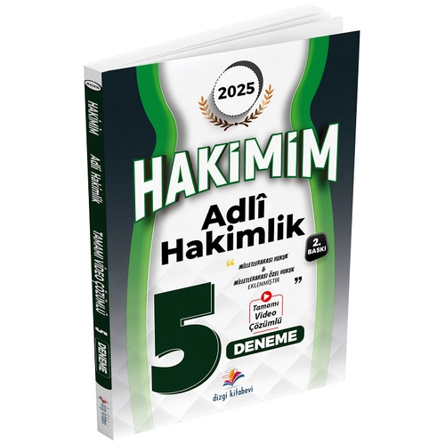 Dizgi Kitap 2025 Adli Hakimlik Hakimim 5 Deneme zml