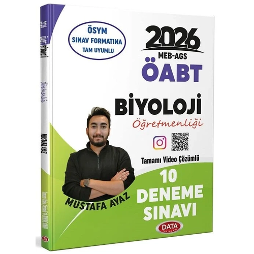 Data 2026 ABT MEB-AGS Biyoloji retmenlii 10 Deneme zml - Mustafa Ayaz Data Yaynlar