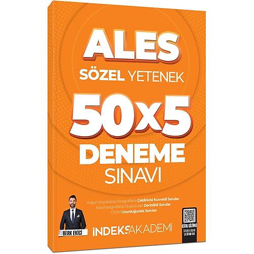 �ndeks Akademi 2026 ALES S�zel Yetenek 5 Deneme S�nav� ��z�ml� - Berk Ekici �ndeks Akademi Yay�nc�l�k