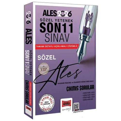 Yarg� 2026 ALES VIP S�zel Yetenek ��km�� Sorular Son 11 S�nav ��z�ml� Yarg� Yay�nlar�