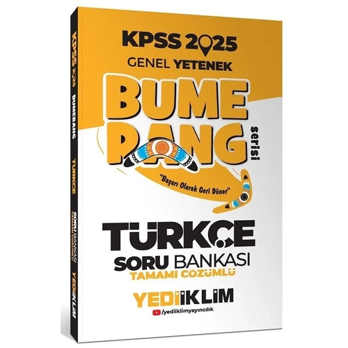 Yediiklim 2025 KPSS Trke Bumerang Soru Bankas zml
