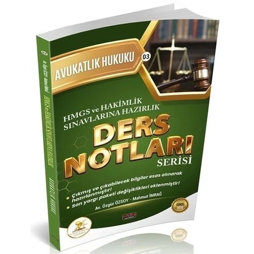 Sava� 2026 HUKAL HMGS Hakimlik Avukatl�k Hukuku Ders Notlar� Sava� Yay�nlar�