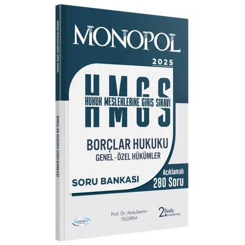 Monopol 2025 HMGS Borlar Hukuku Soru Bankas - Abdlkerim Yldrm