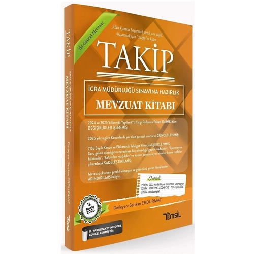 Temsil 2026 TAK�P �cra M�d�rl��� S�nav� Haz�rl�k Mevzuat Kitab� 11. Bask� - Sertkan Erdurmaz Temsil Kitap Yay�nlar�