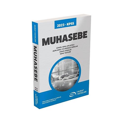 Murat Yaynlar 2023 KPSS A Grubu Muhasebe Konu Anlatml