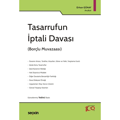 Sekin Yaynevi Tasarrufun ptali Davas (Erhan Gnay)
