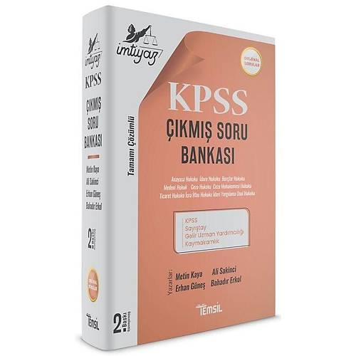 Temsil KPSS ve Kurum Snavlar mtiyaz km Soru Bankas zml 2. Bask Temsil Yaynlar