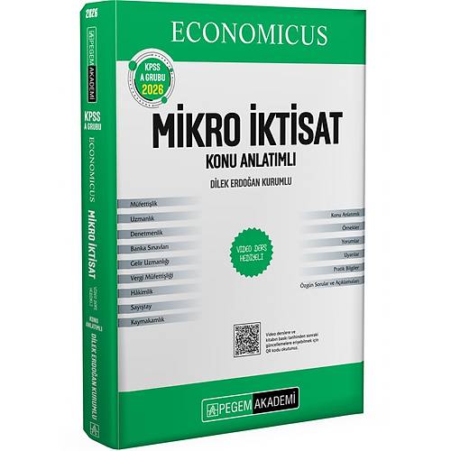 Pegem 2026 KPSS A Grubu Economicus Mikro �ktisat Konu Anlat�m� Pegem Akademi Yay�nlar�