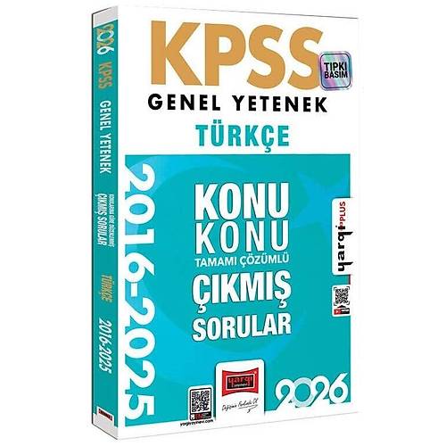 Yarg� 2026 KPSS T�rk�e ��km�� Sorular 2016-2025 Konu Konu ��z�ml� Yarg� Yay�nlar�
