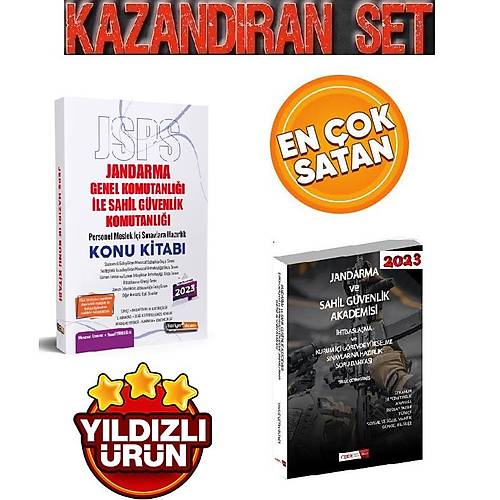 Tercih-Kariyer 2023 JSPS Jandarma Sahil Gvenlik Komutanl Meslek i Snav Konu Anlatml Soru Bankas Seti