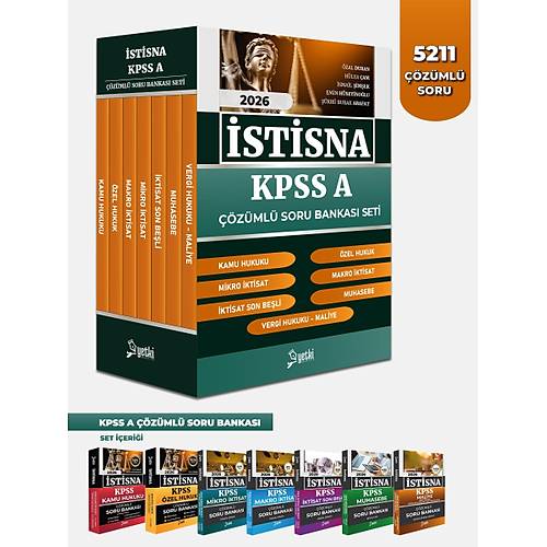 �ST�SNA KPSS A ��Z�ML� SORU BANKASI SET� 2026 (7 kitap)
