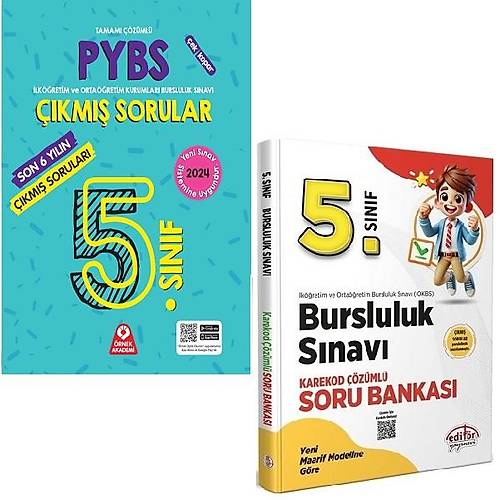 rnek Editr 5.Snf PYBS Bursluluk Snav Soru Bankas+rnek Akademi Son 6 Snav km Sorular Seti(2Kitap)