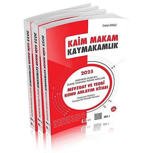 Kaim Makam Kaymakamlk Mevzuat ve Teori Konu Anlatm Kitab Celal Araz 2025