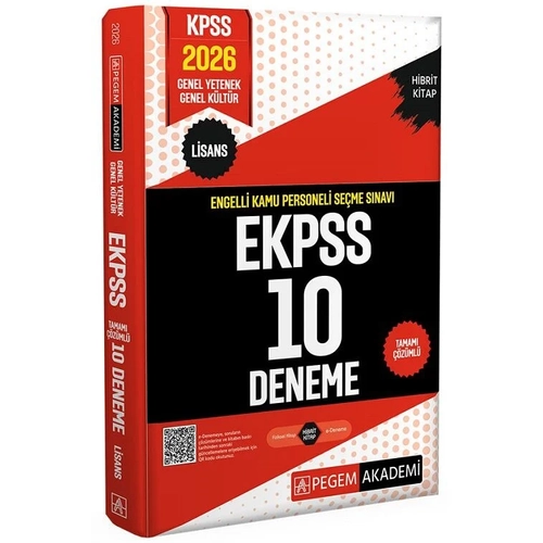 Pegem 2026 EKPSS 10 Deneme ��z�ml� Pegem Akademi Yay�nlar�